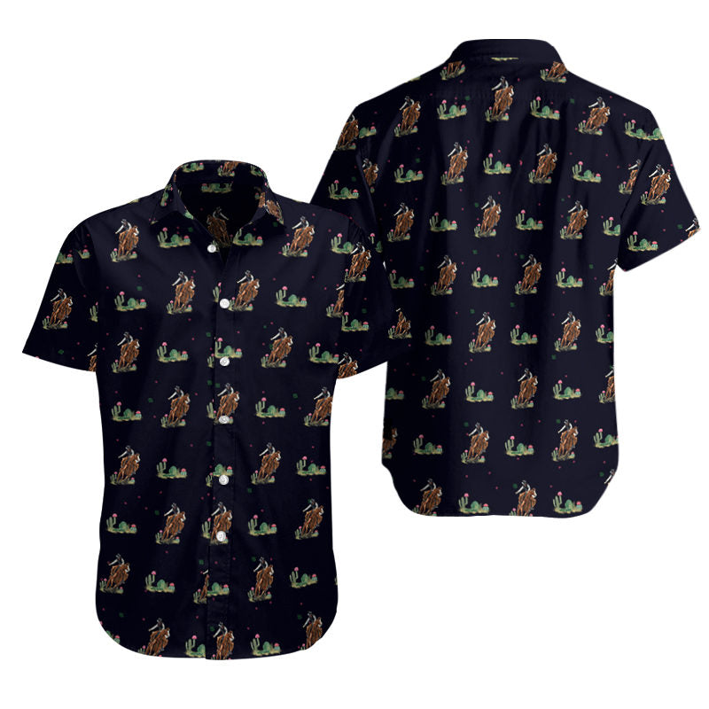Cowboy pattern - Short Sleeve Shirts - myfunfarm