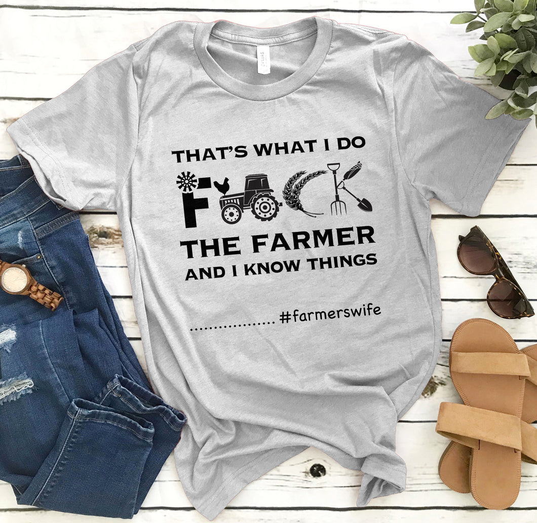 That's what i do  - farmerswife - funny design unisex  t-shirt , Hoodies